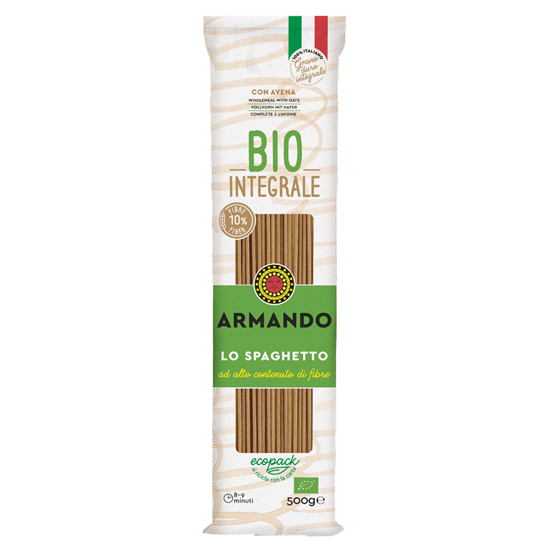 armando10-Spaghetto.png پاستا با گندم کامل ارگانیک اسپاگتو آرماندو سبز ایتالیا - تصویر 1