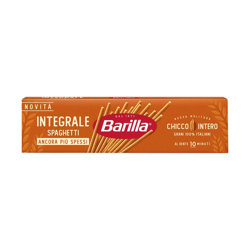 barilla9-SPAGHETTI-Whole-Wheat.png پاستا با گندم کامل ارگانیک اسپاگتی باریلا قهوه ای ایتالیا - تصویر 1