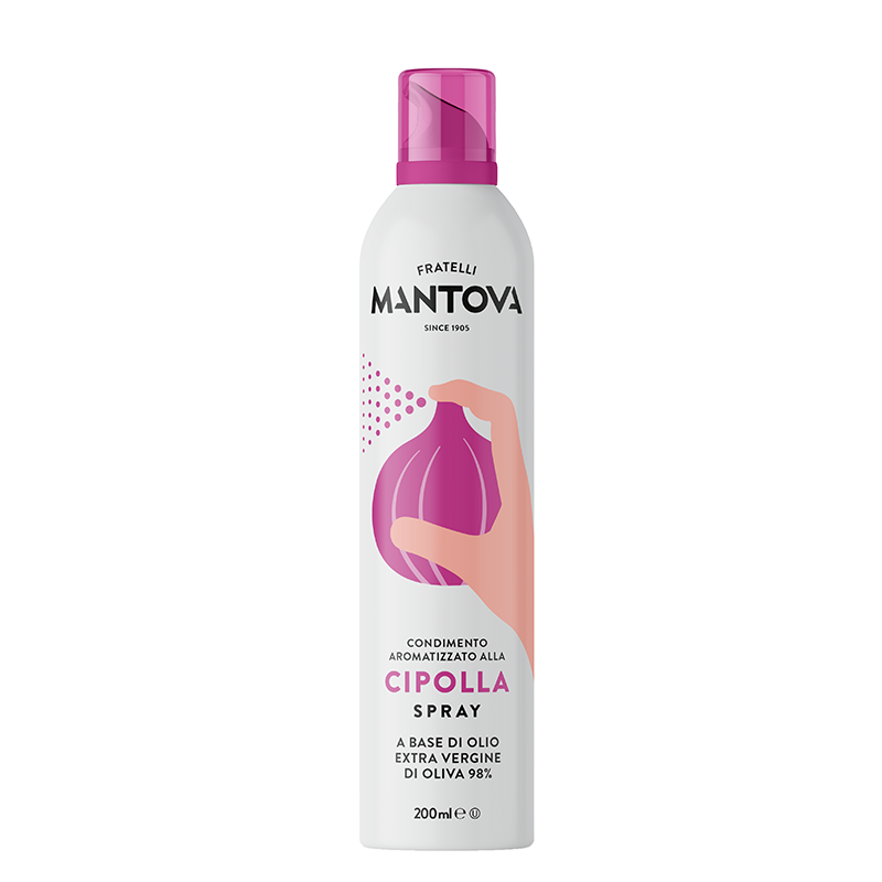 mantova13-Onion-Flavored-Extra-Virgin-Olive-Oil-Spray.png روغن زیتون خالص فرابکر طعم پیاز مانتووا ایتالیا اسپری 200 سی سی - تصویر 1