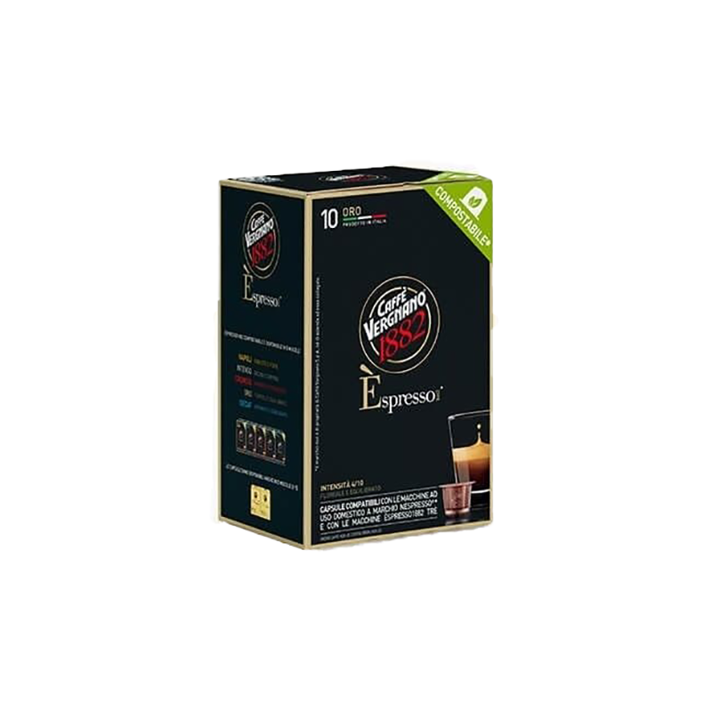 vergnano1-Gold.png کپسول نسپرسو طلایی ورنیانو ایتالیا - بسته 10عددی - تصویر 1